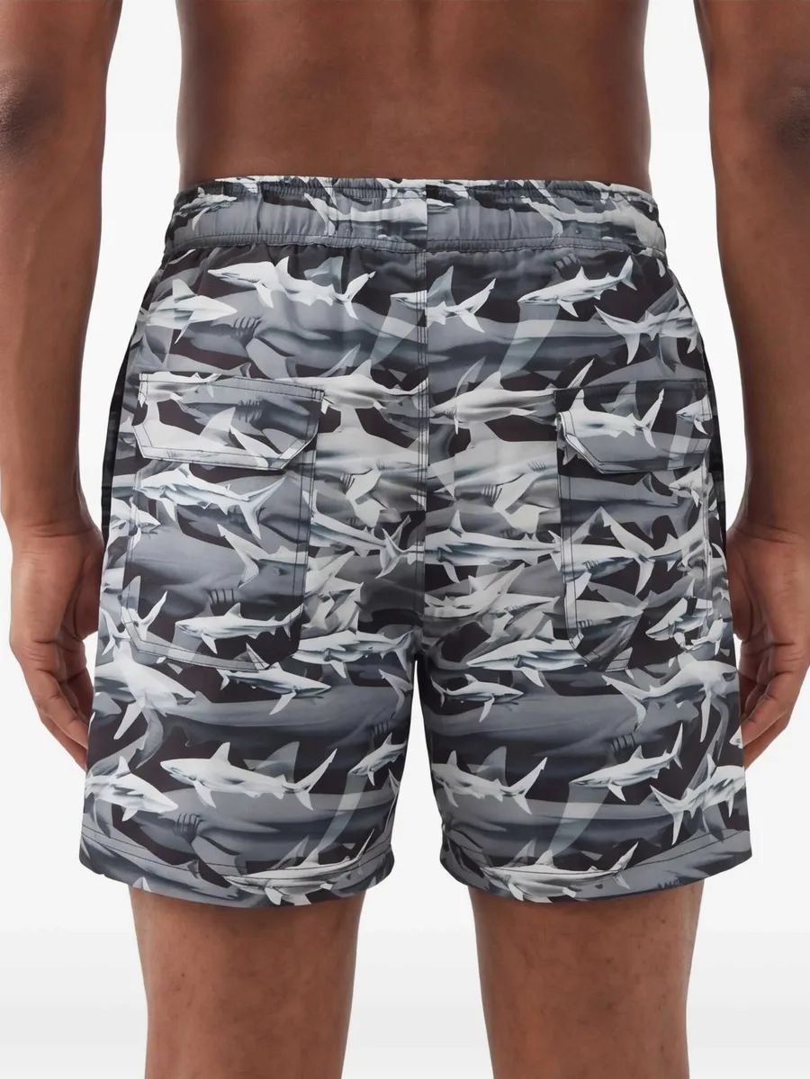 Shark print swim shorts 8