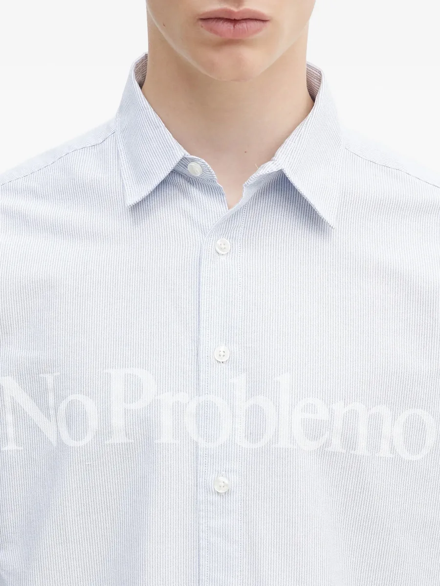 stripe-pattern shirt 9