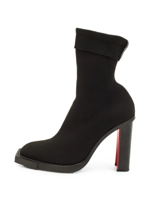 stretch-fabric ankle boots
