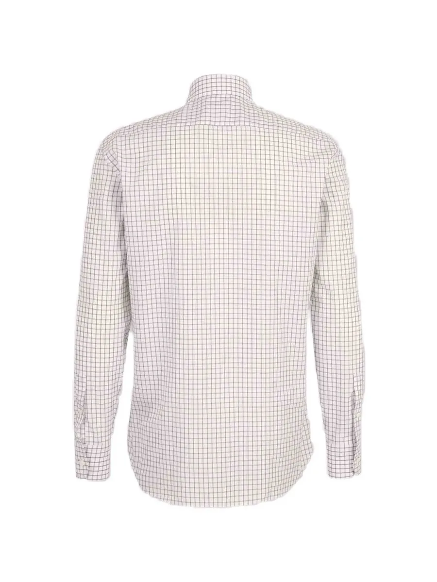 check-pattern long-sleeve shirt 4
