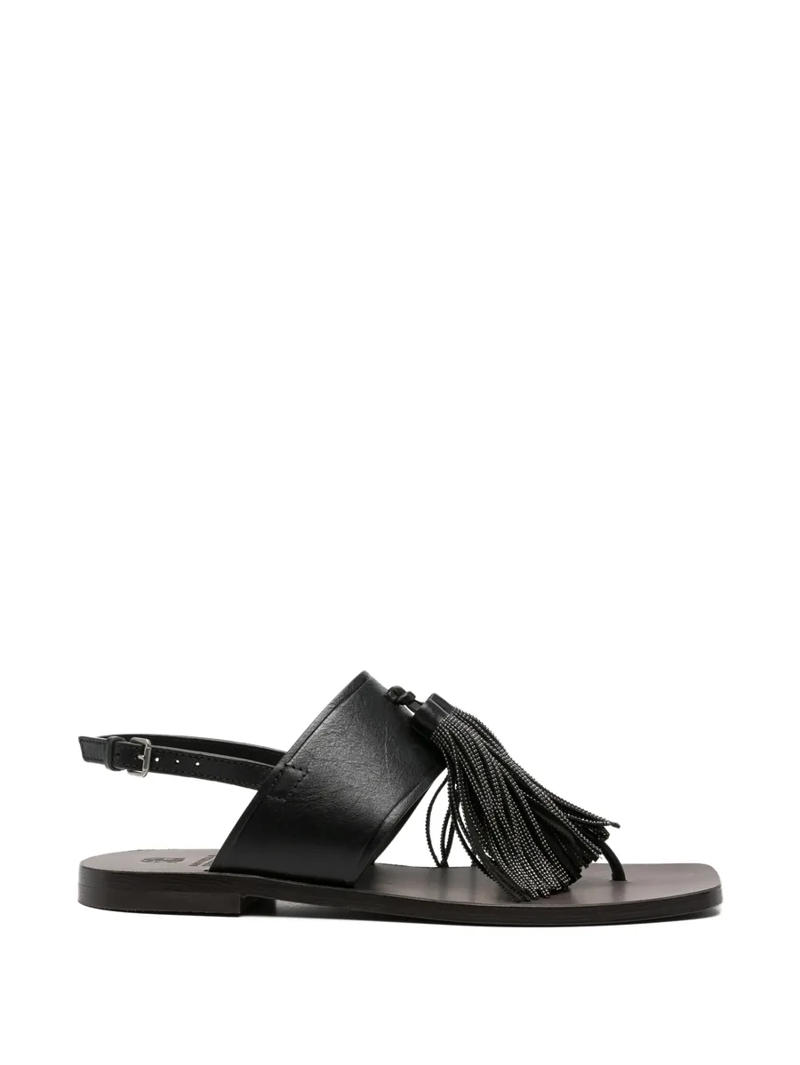 tassel-detail sandals 1