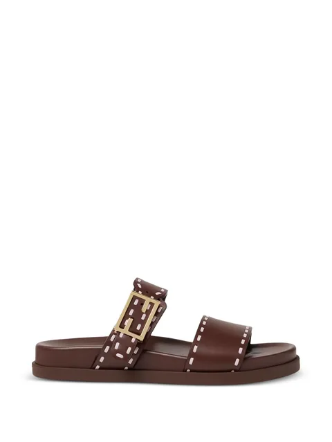 Feel buckle slippers