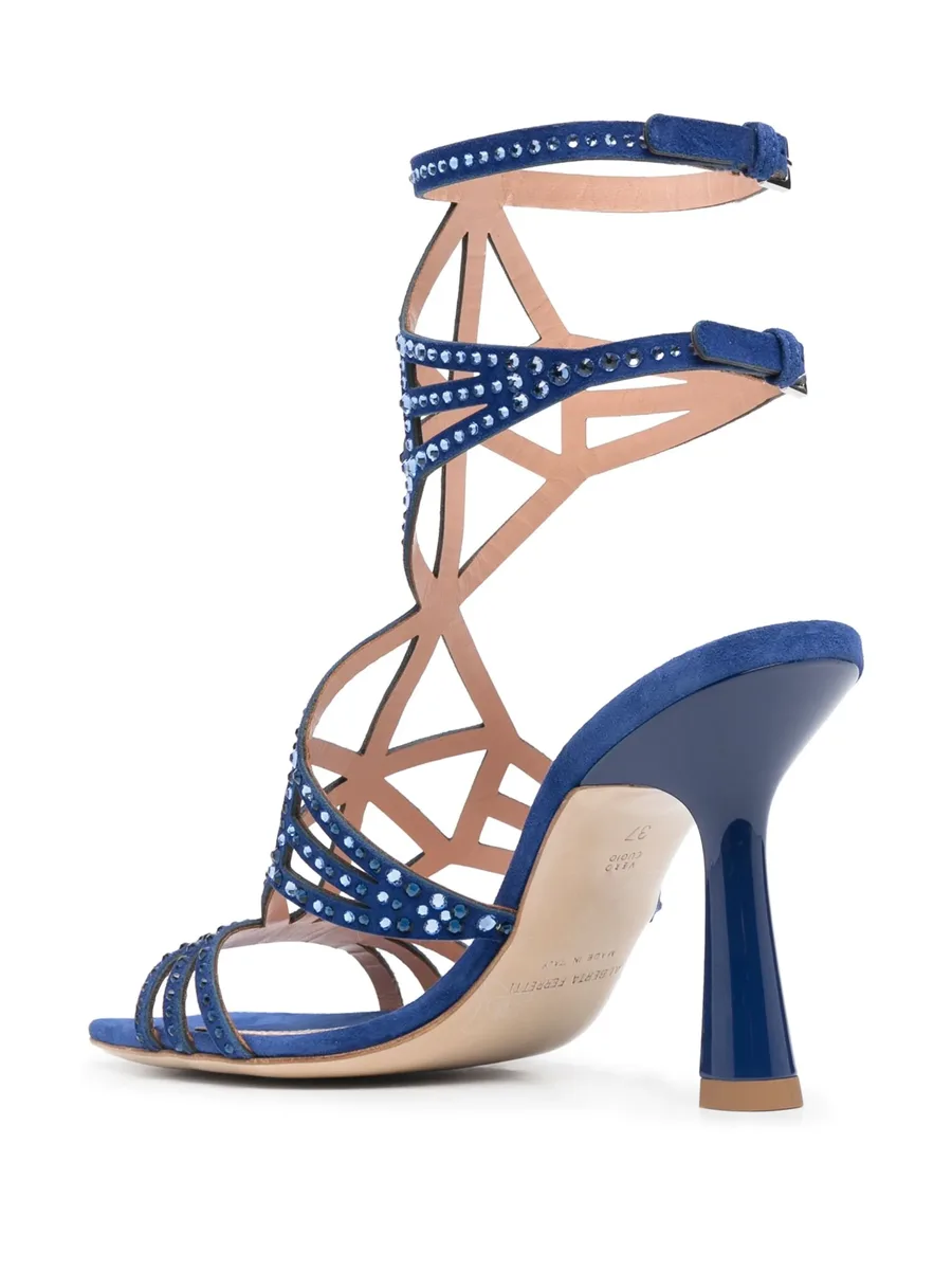 100mm embellished square-toe sandals 5