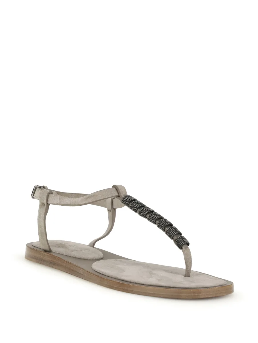 beaded-strap sandals 3