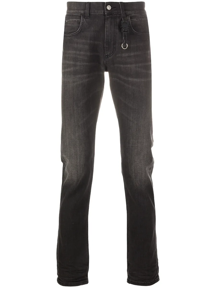 denim straight leg jeans 2