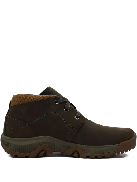 lace-up leather trainers