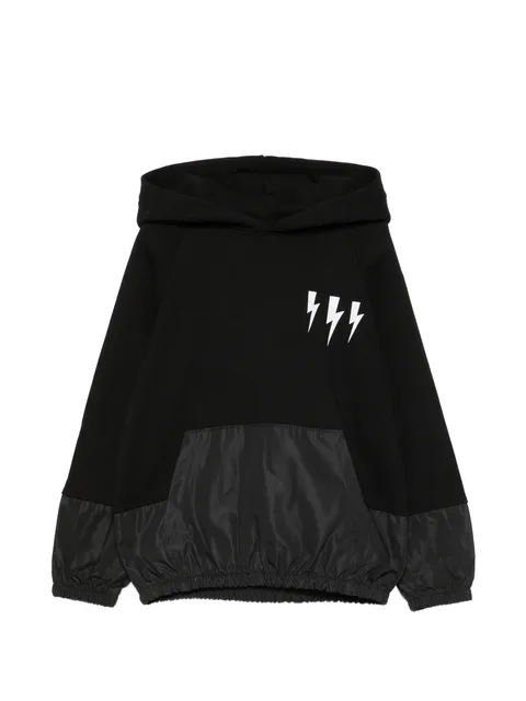 Thunderbolt-print hoodie