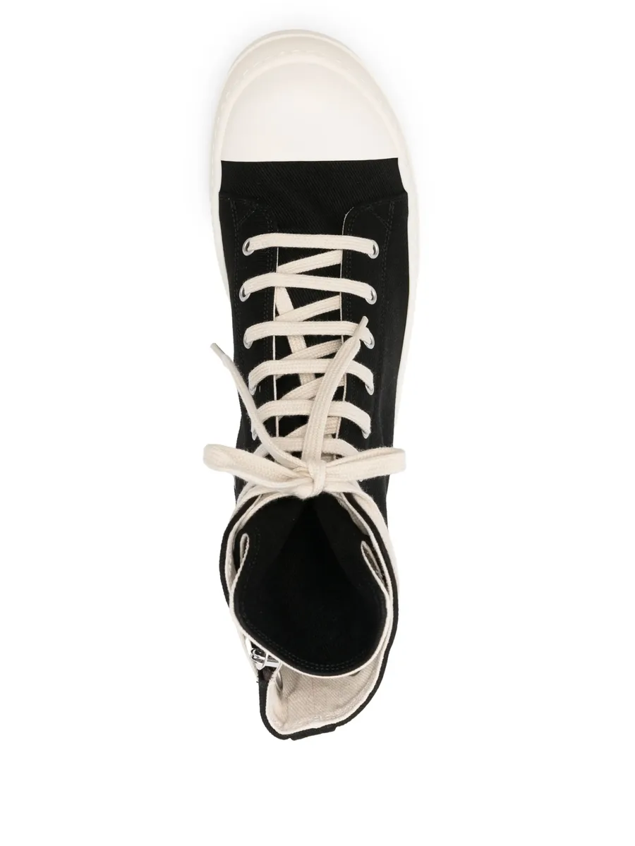 eyelet-detail high-top sneakers 8