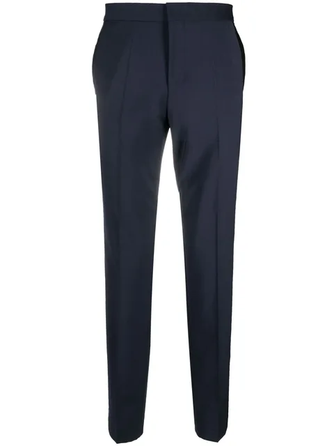tapered-leg chino trousers