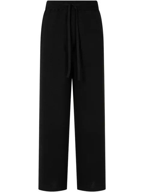 fine-knit track pants