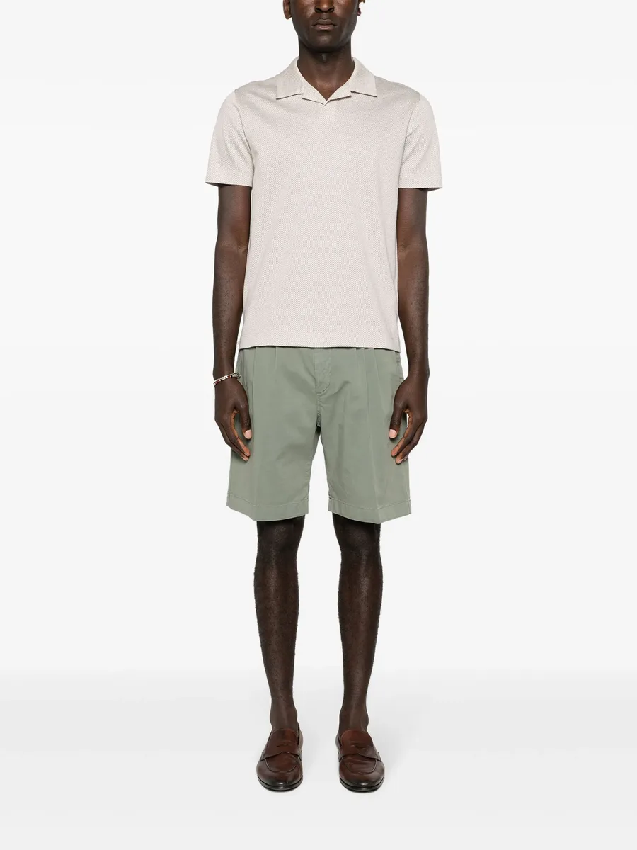 camp-collar cotton polo shirt 4