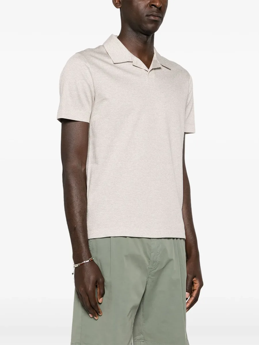 camp-collar cotton polo shirt 5