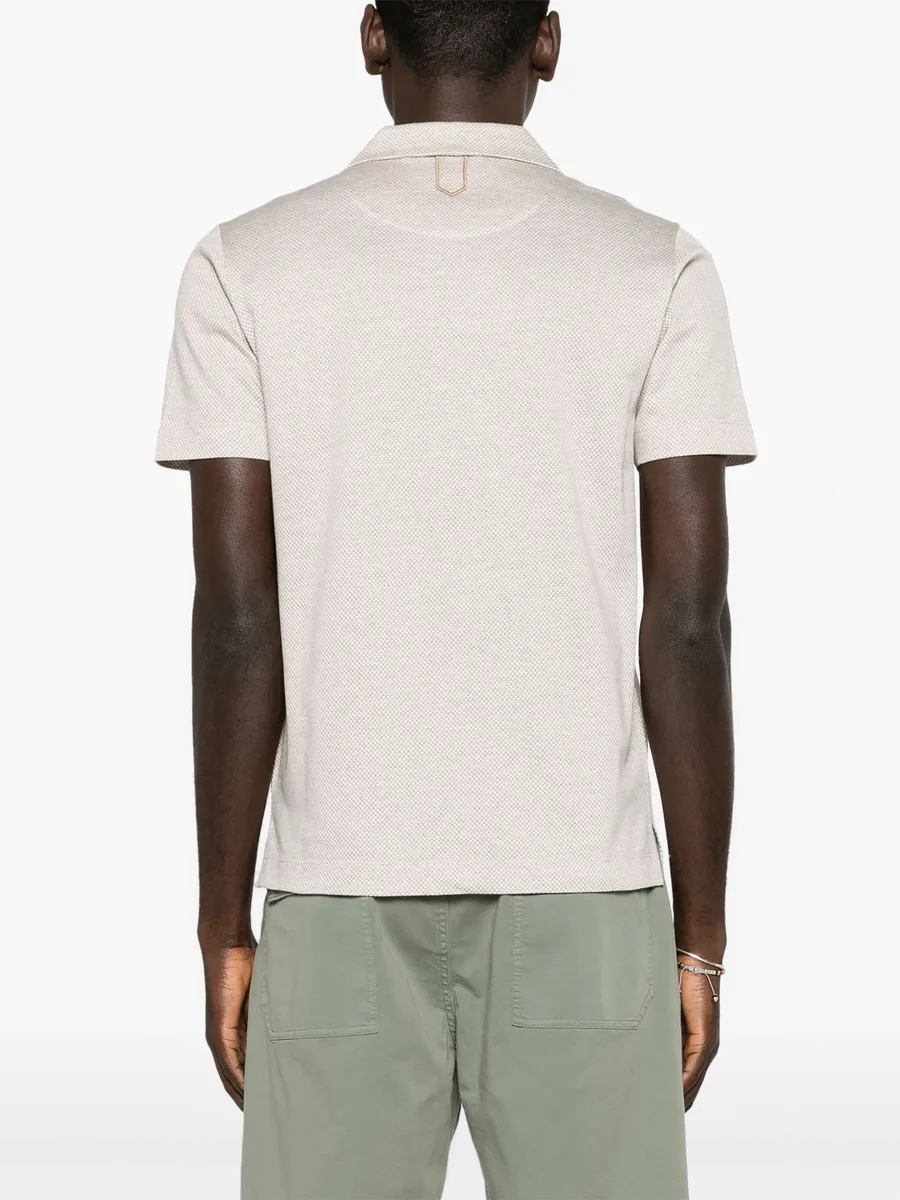 camp-collar cotton polo shirt 8