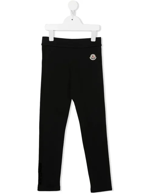 logo-patch jersey trousers