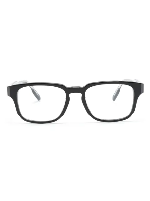 logo-plaque square-frame glasses