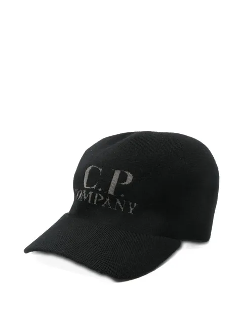 intarsia-logo cap