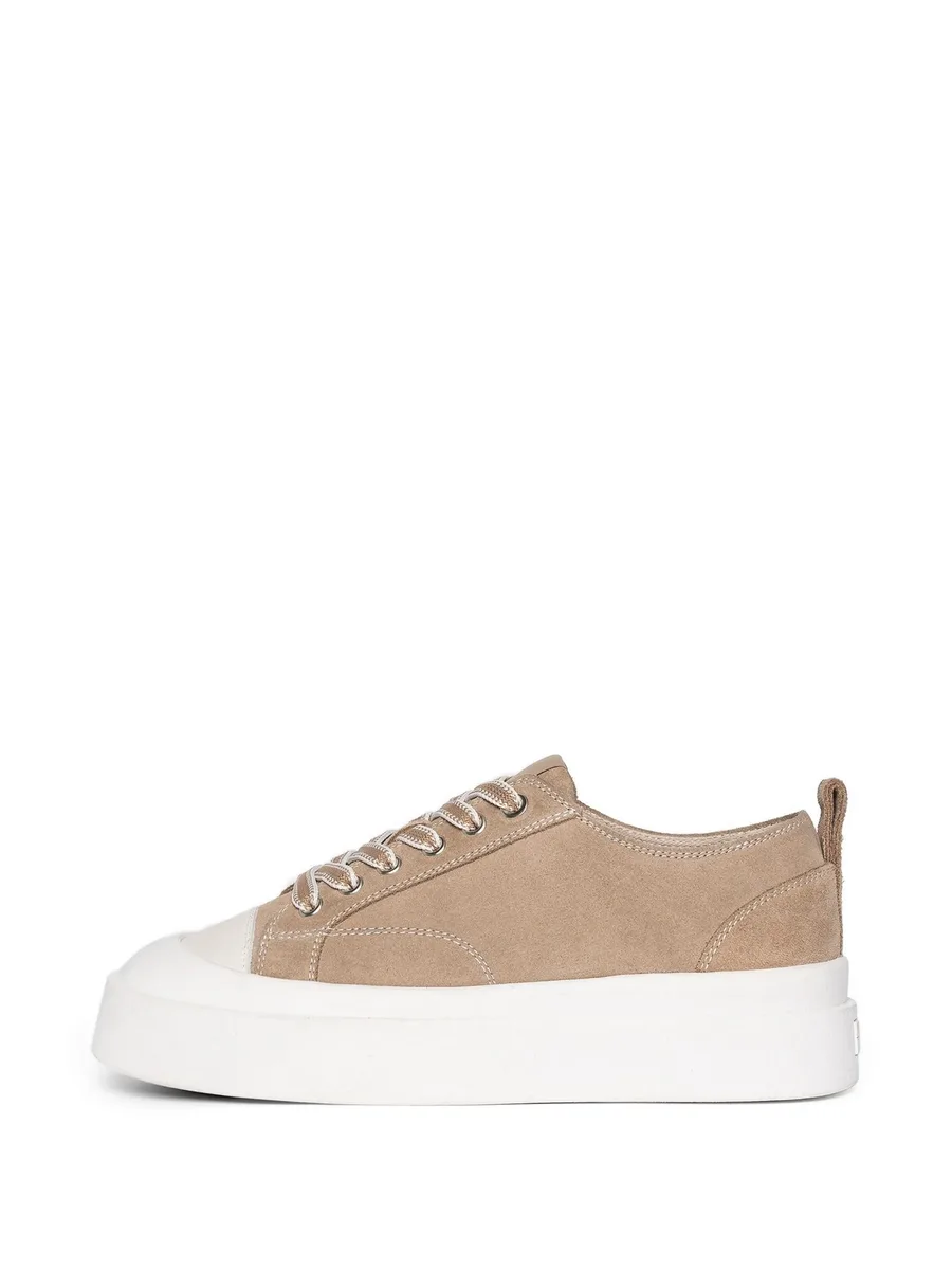 Vienna suede contrast stitch sneakers 9