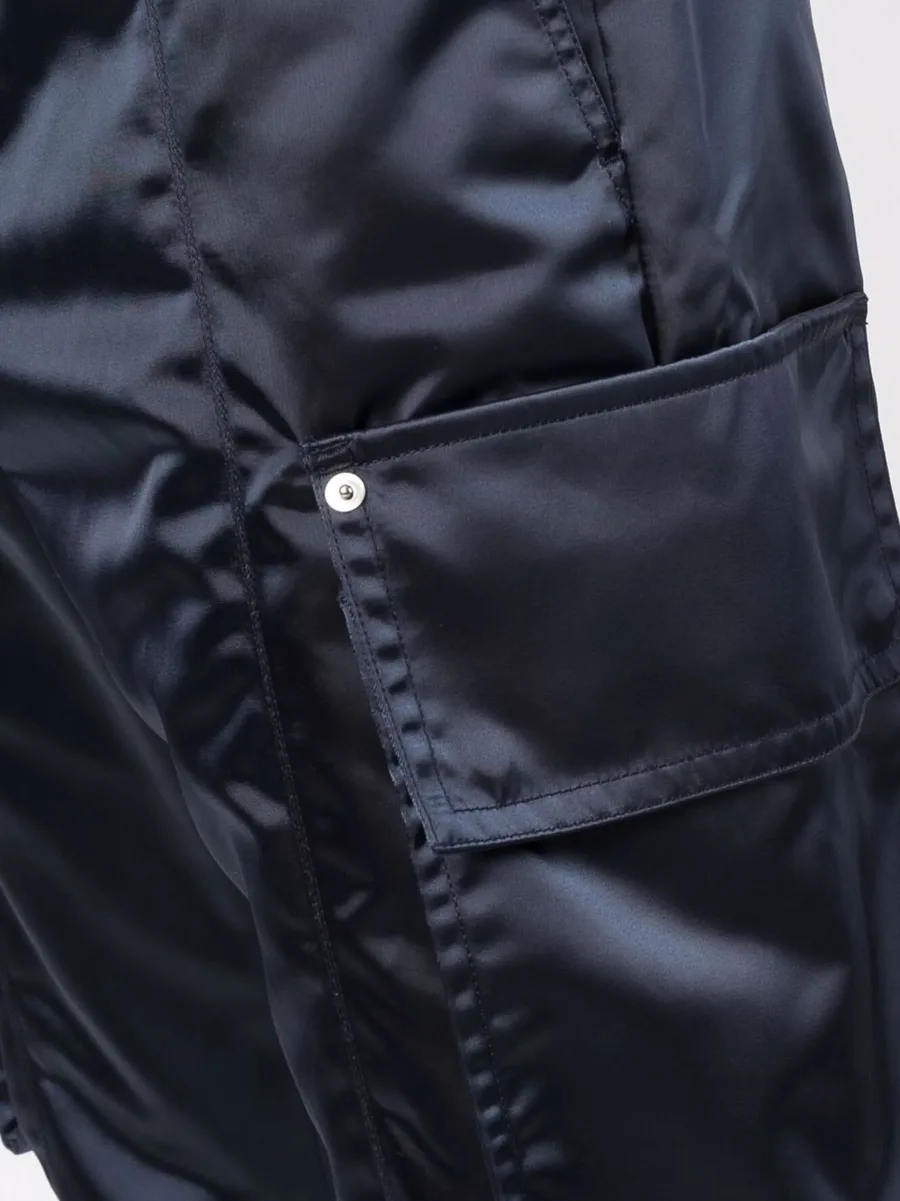 high-shine slim-cut trousers 9