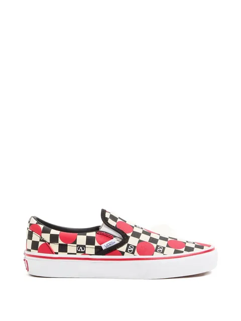 x Vans VLogo checkerboard-print sneakers