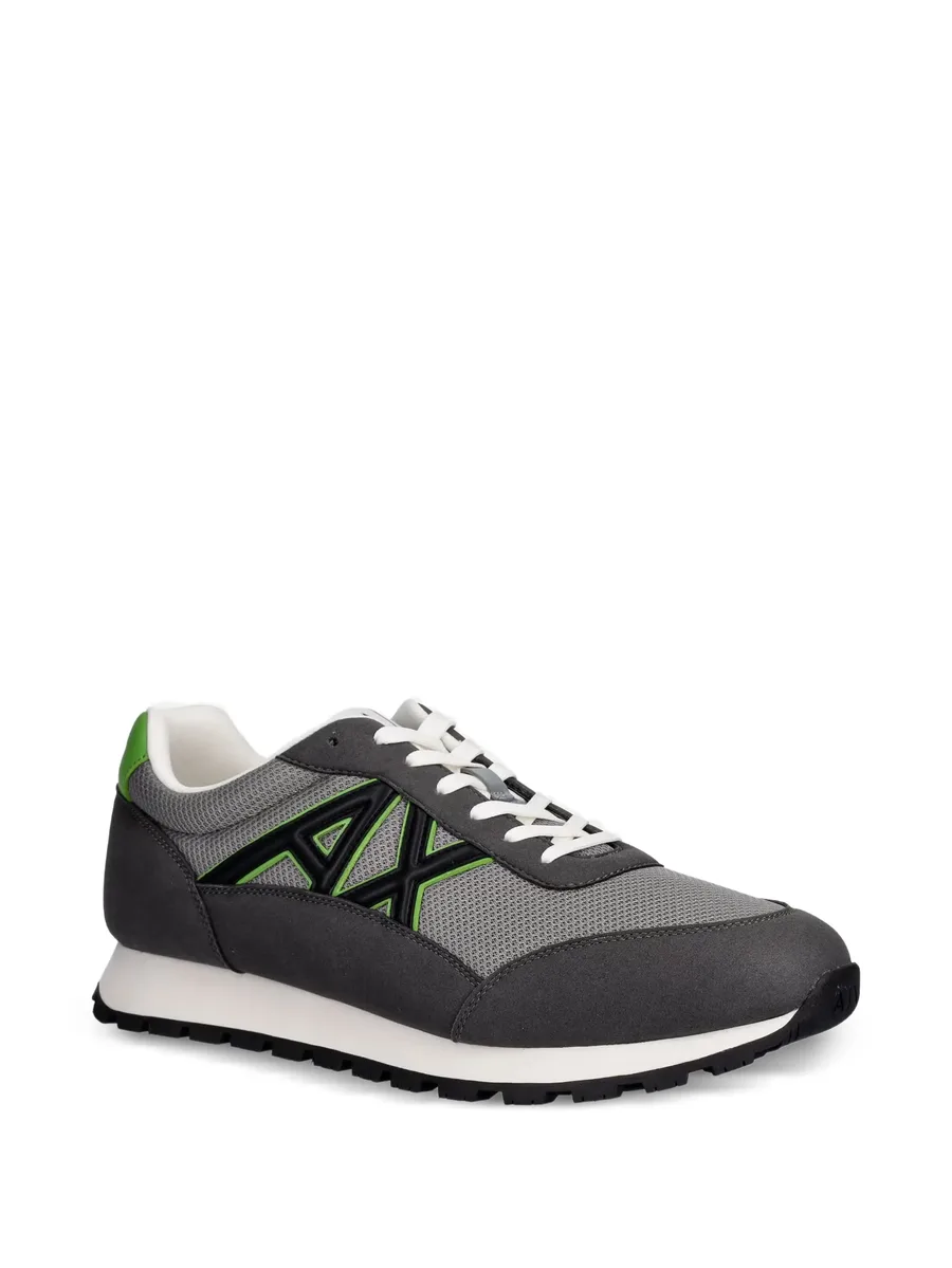 logo-patch panelled sneakers 3