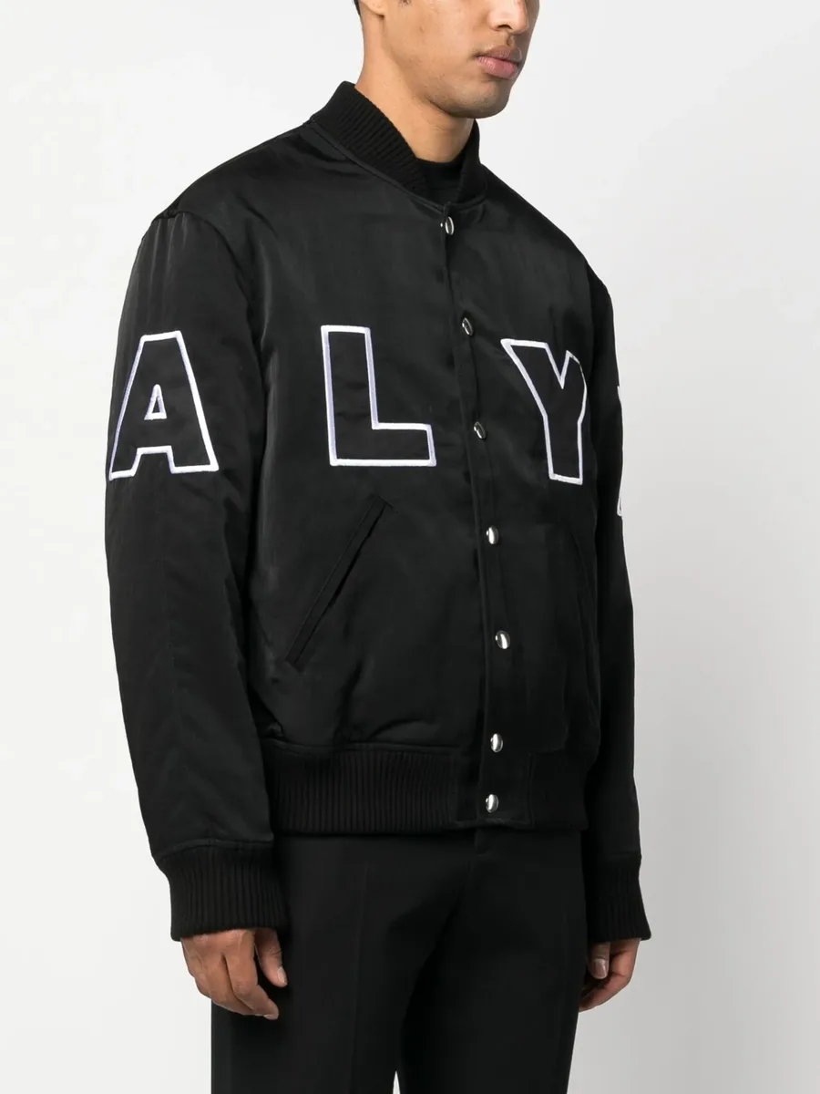 logo-patch bomber jacket 5