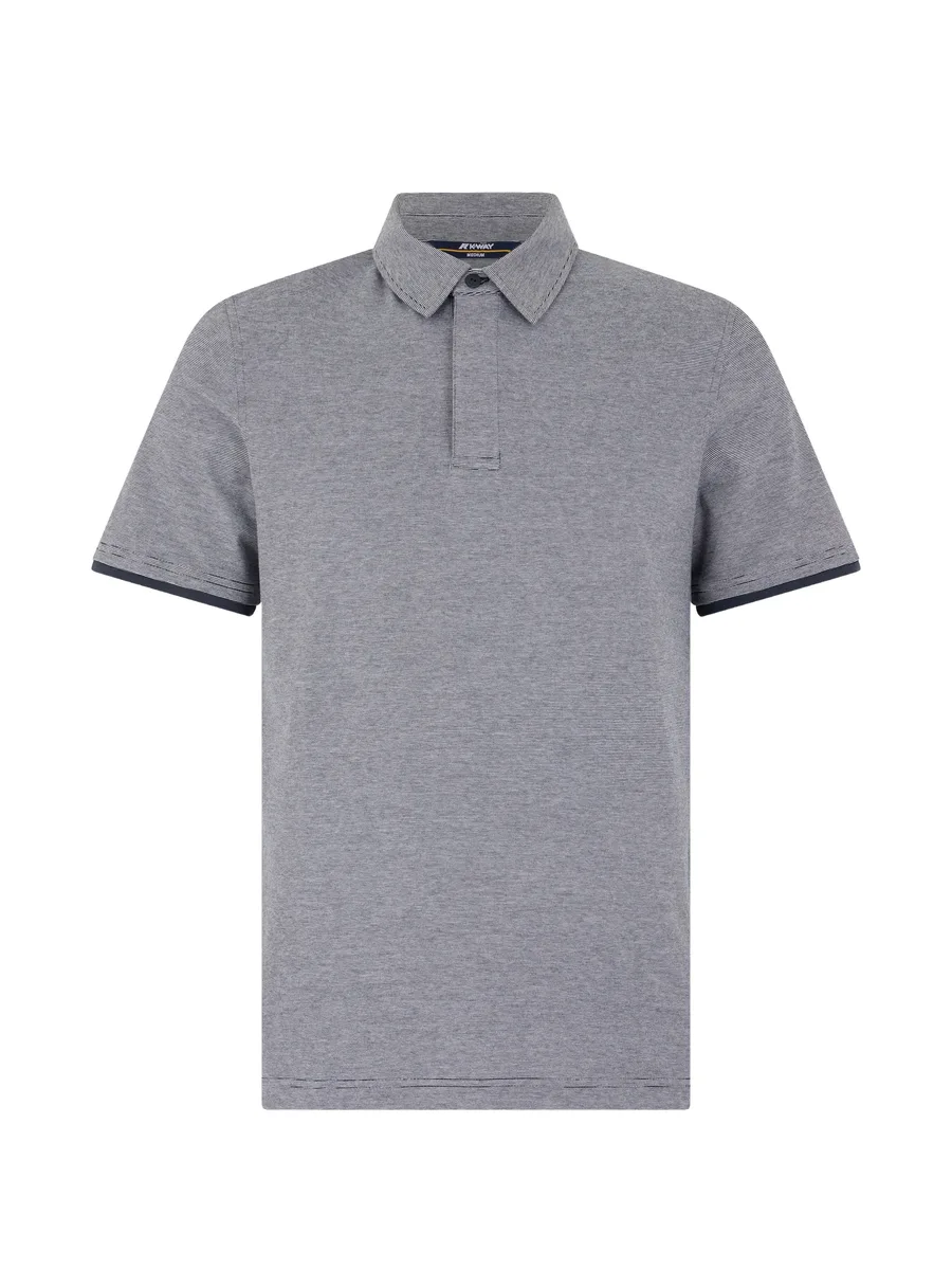 striped short-sleeve polo shirt 2