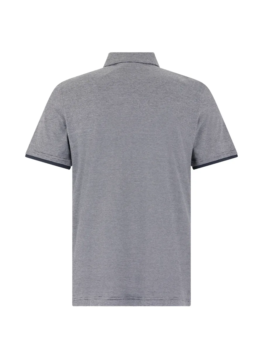 striped short-sleeve polo shirt 4
