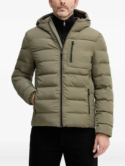 zip-pockets padded jacket