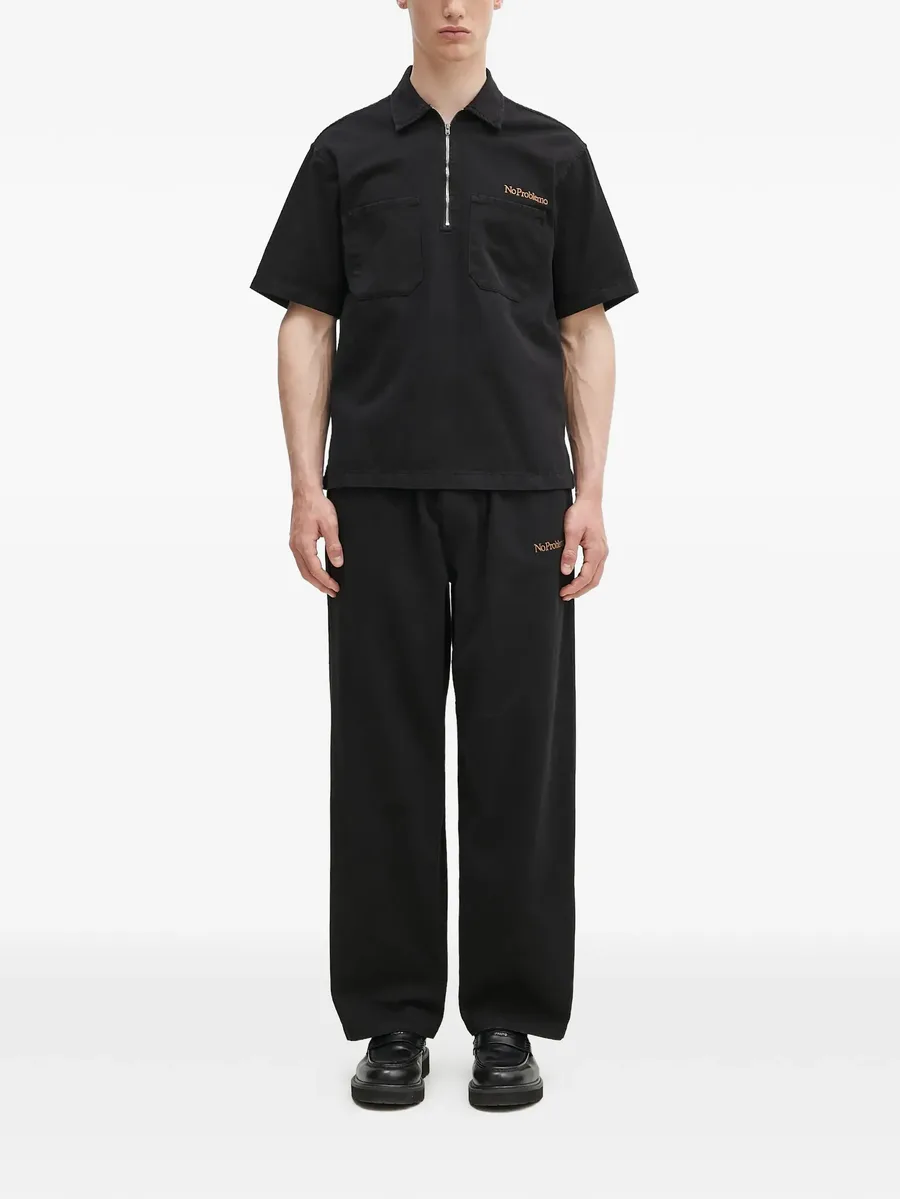 logo-embroidered polo shirt 3
