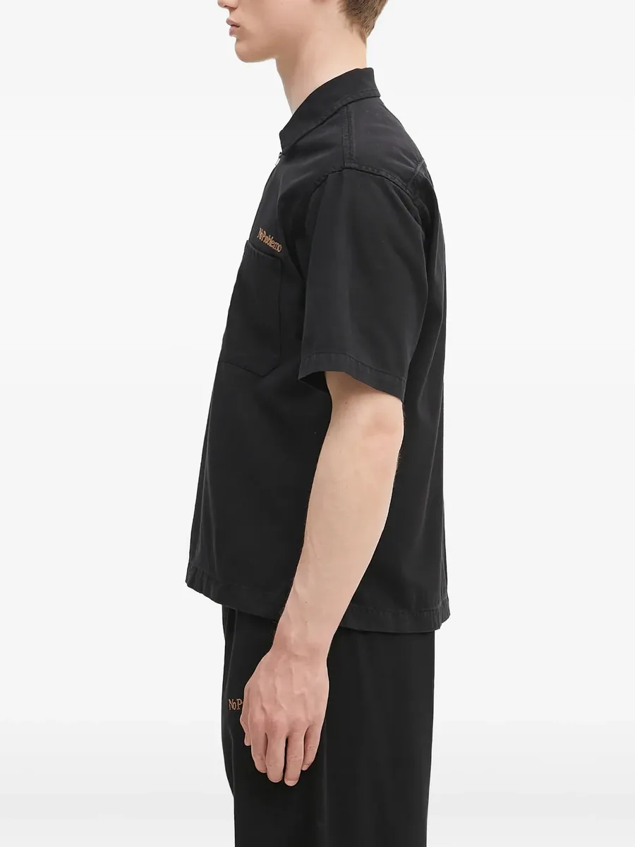 logo-embroidered polo shirt 6