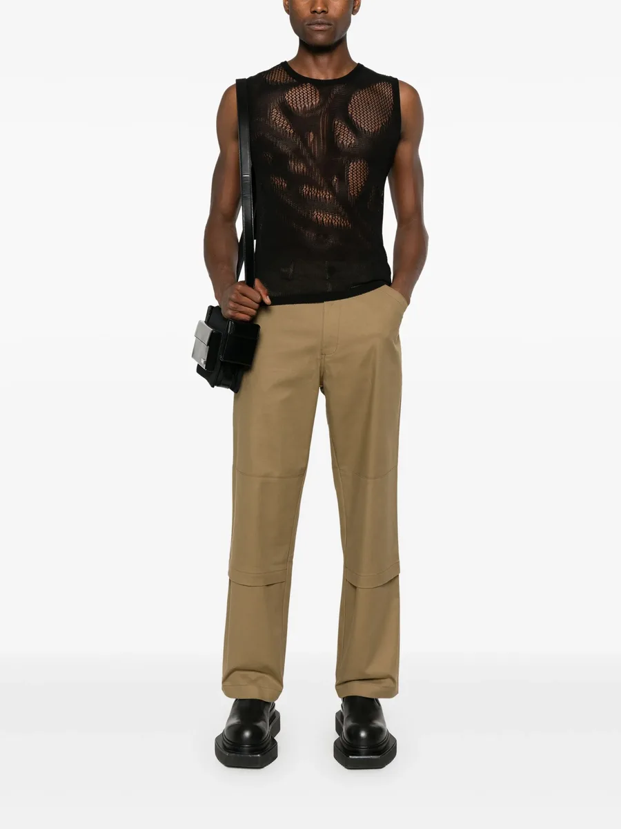 Replicated twill trousers 4
