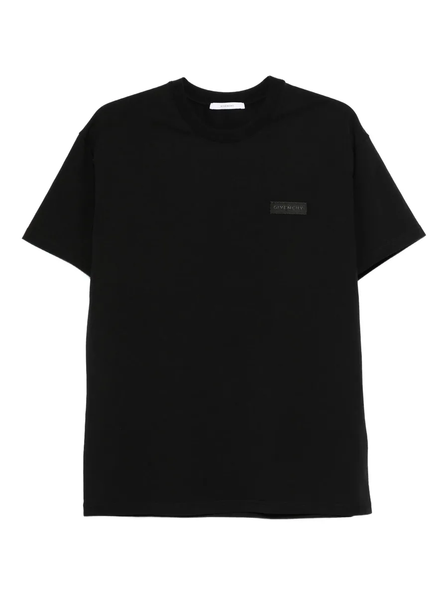 logo-patch cotton T-shirt 1