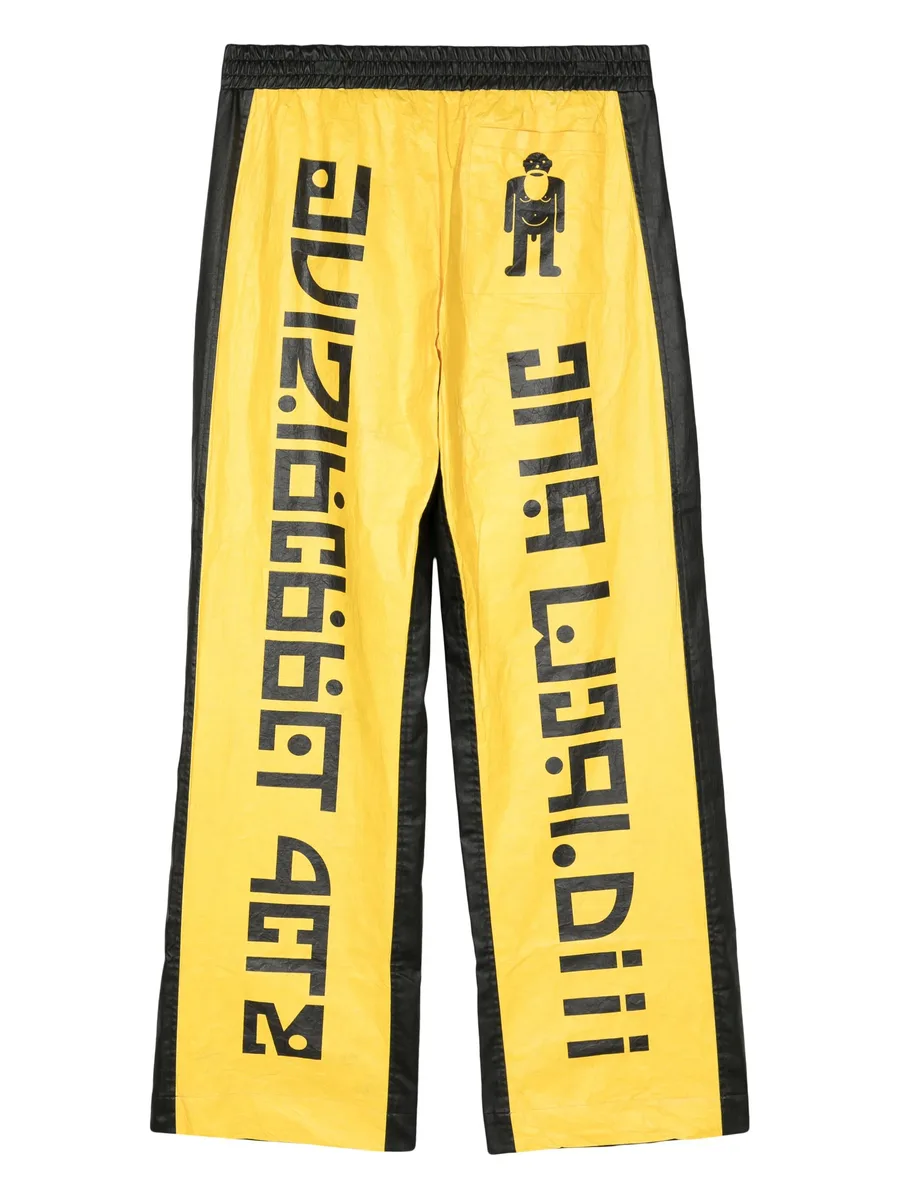 graphic-print elasticated-waist trousers 4