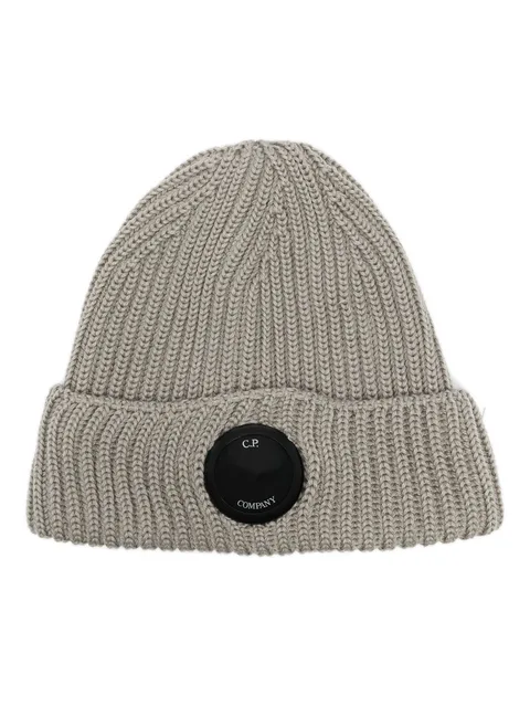 Lens detail wool beanie