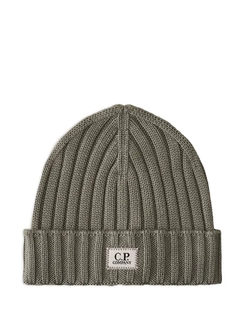 ribbed-wool beanie hat