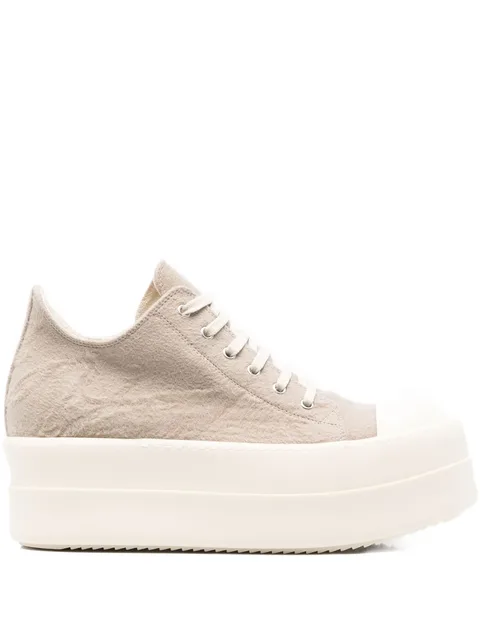 platform lace-up sneakers