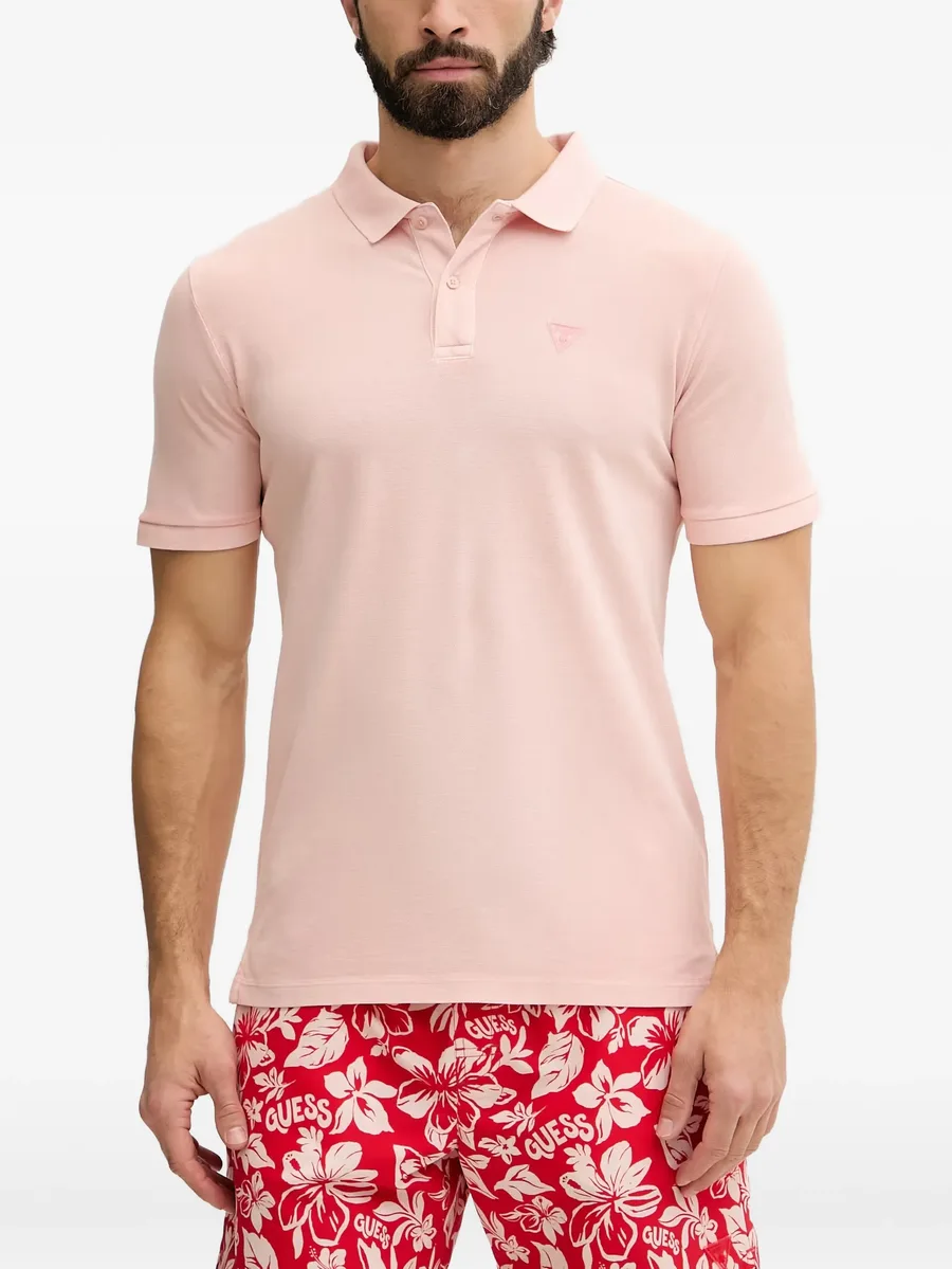 logo-patch polo shirt 2