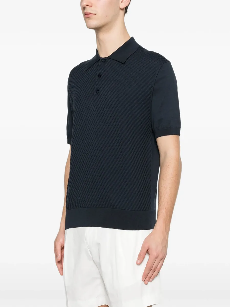 textured polo shirt 6