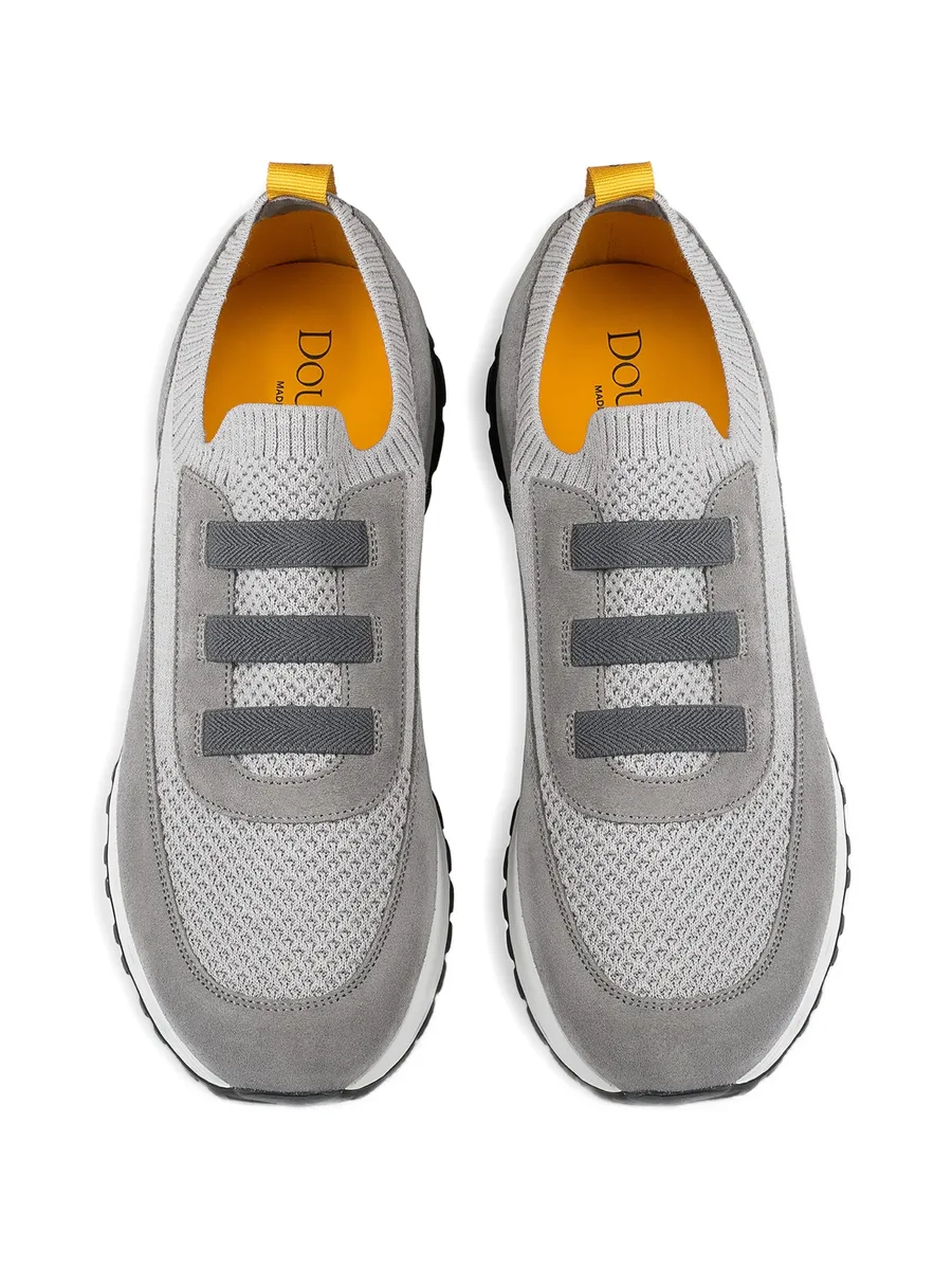 suede panelled sneakers 6