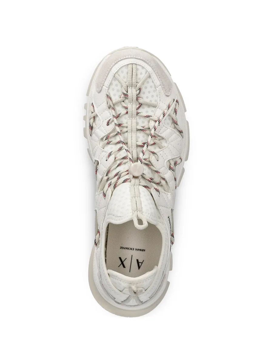 lace-up panelled sneakers 6