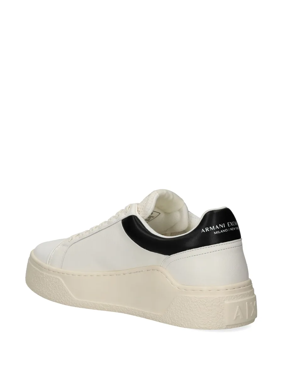 logo-print leather sneakers 5