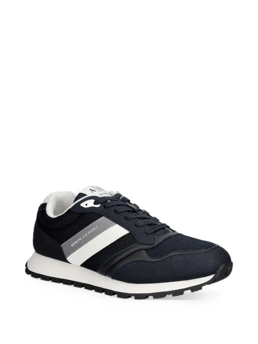 logo-print panelled sneakers 3