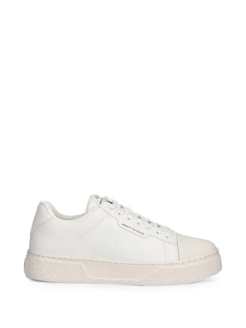 logo-print panelled sneakers