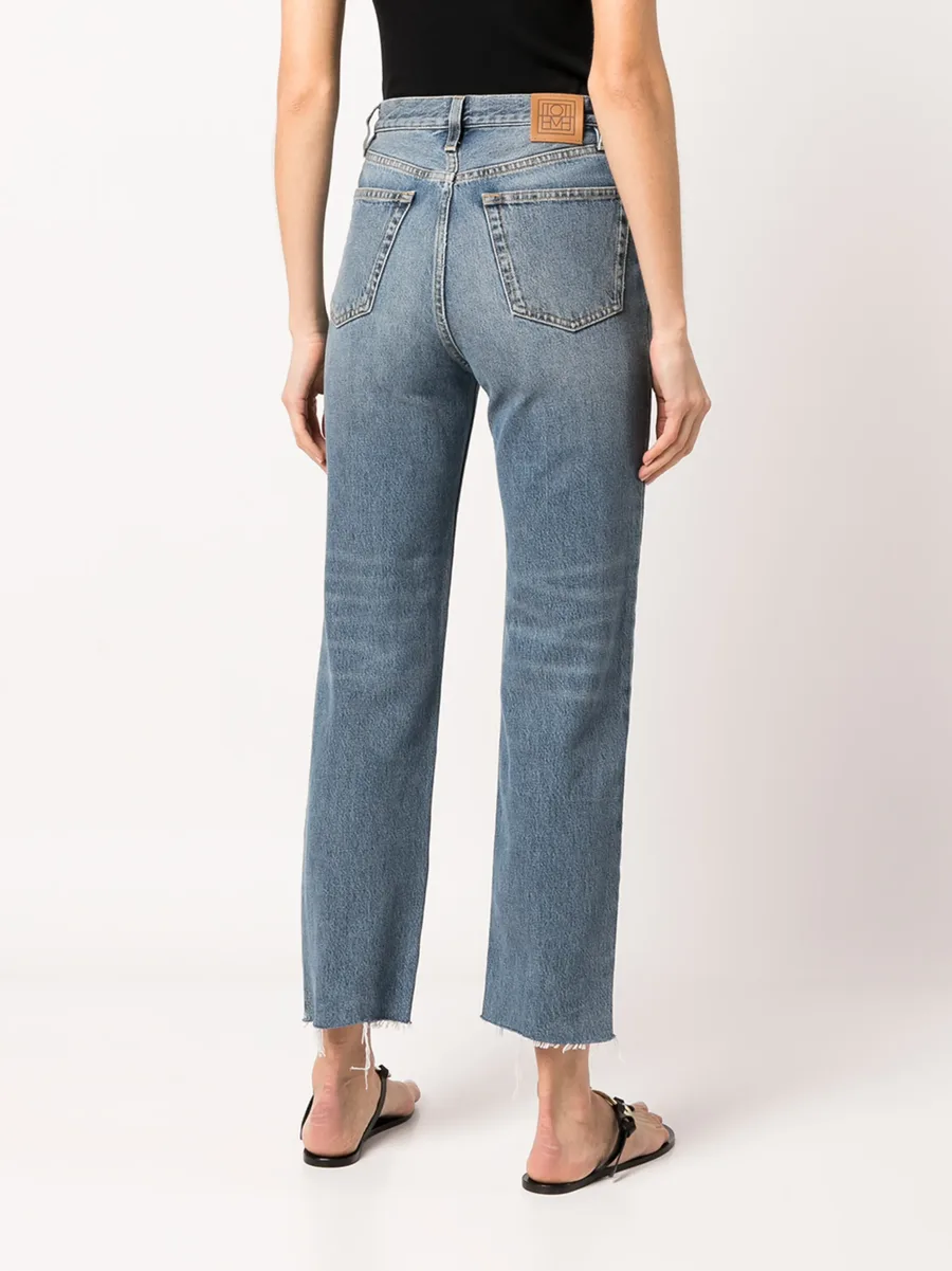 cropped straight-leg jeans 8