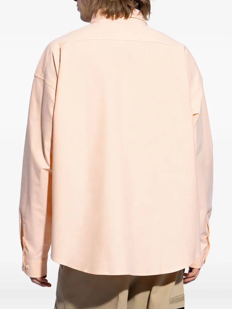 logo-embroidered shirt 7
