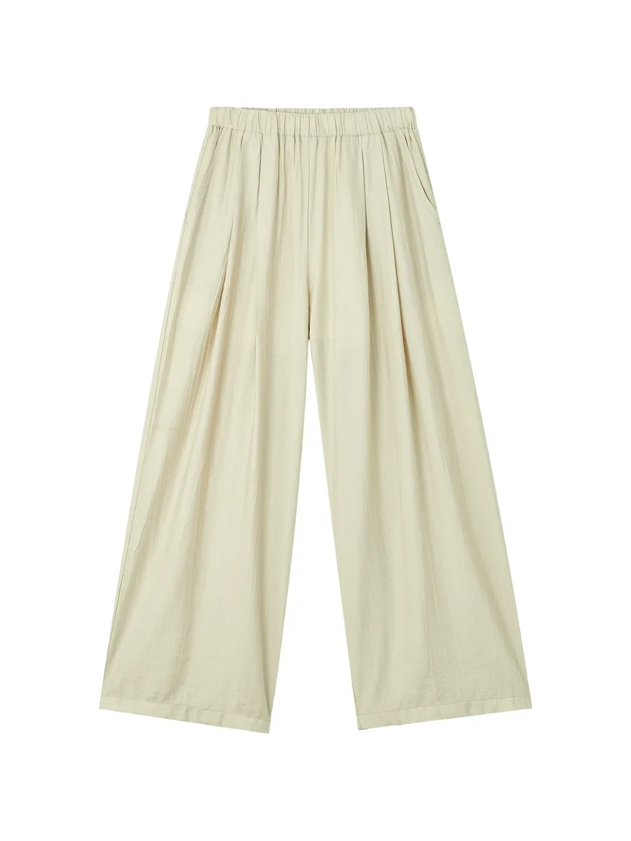 pleated wide-leg trousers 1