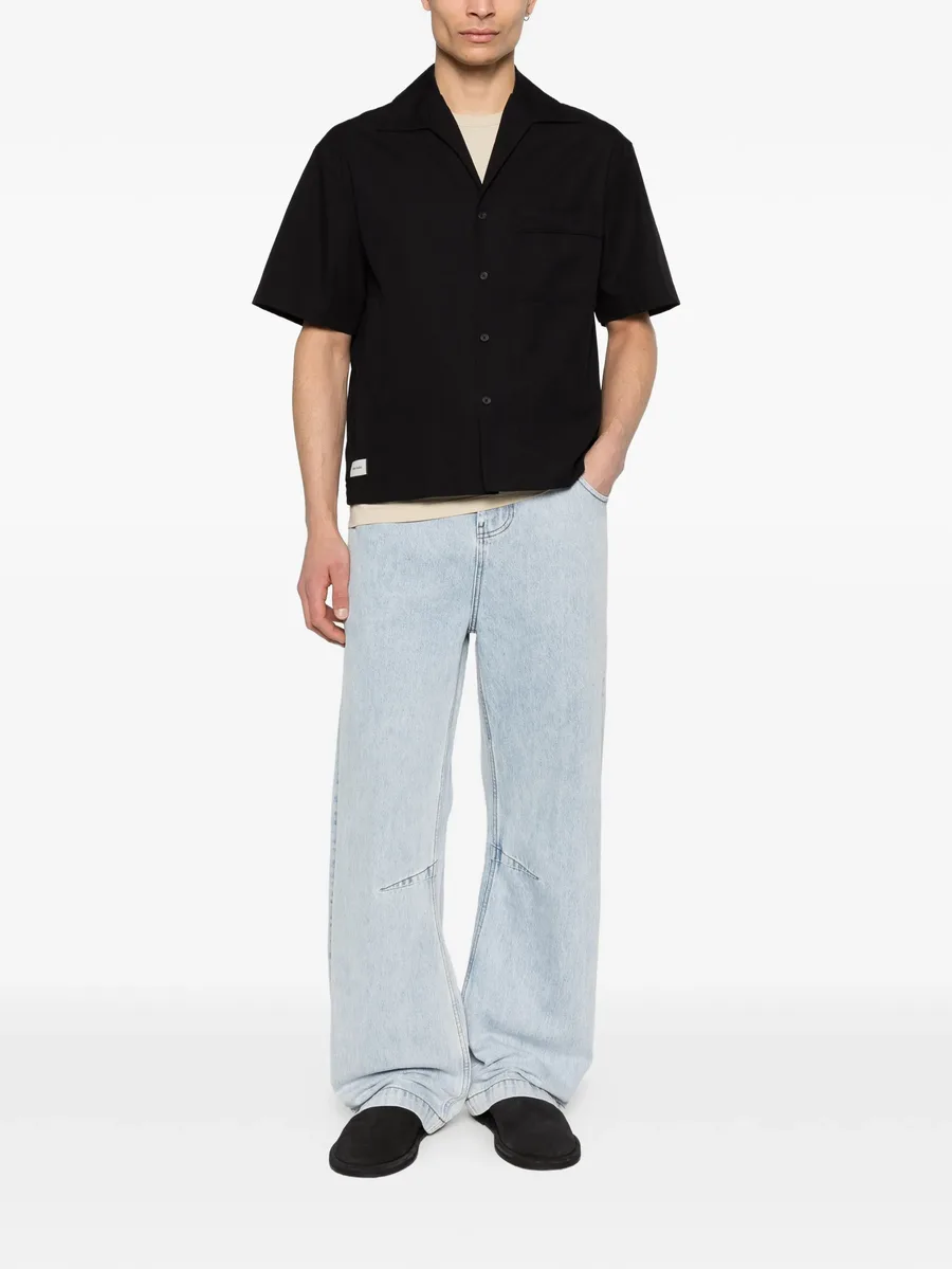 Gem logo-patch belt-loop jeans 5