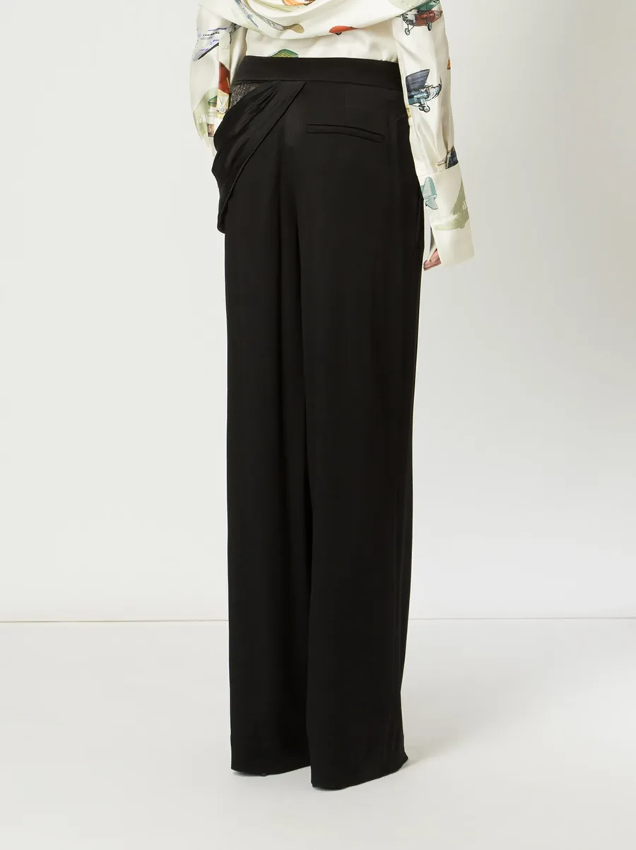 sequin side drape trousers 7