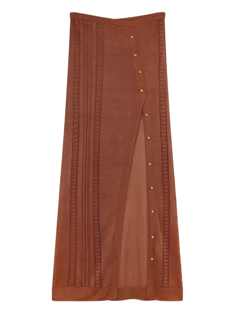 трикотажная юбка макси Guayabera