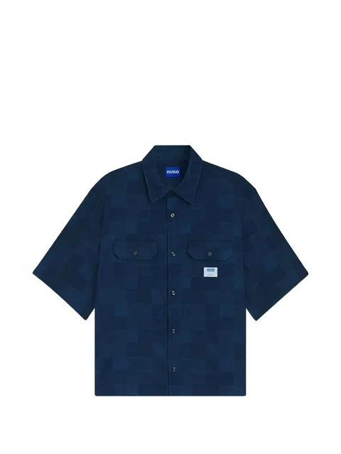 Ekyno chest-pocket checked shirt